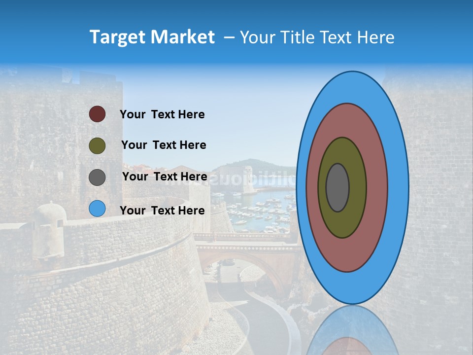 Panorama Fortress Destination PowerPoint Template