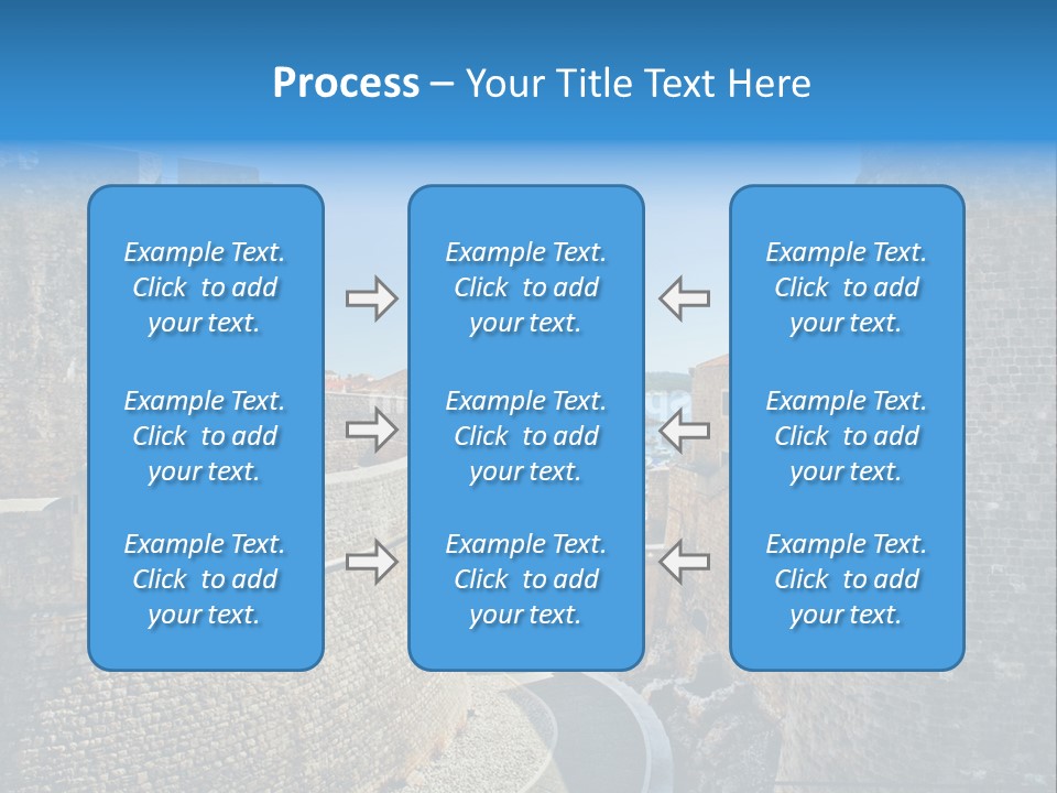 Panorama Fortress Destination PowerPoint Template