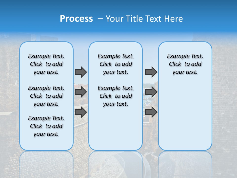 Panorama Fortress Destination PowerPoint Template
