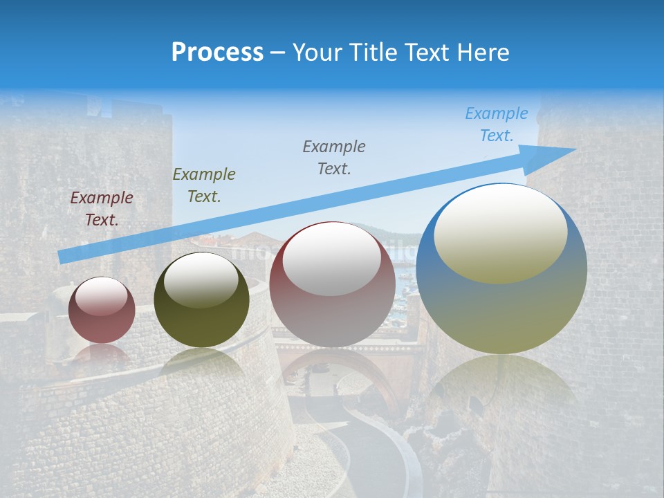 Panorama Fortress Destination PowerPoint Template