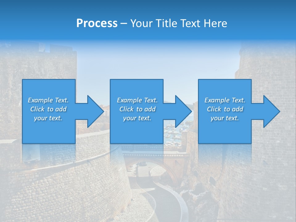 Panorama Fortress Destination PowerPoint Template