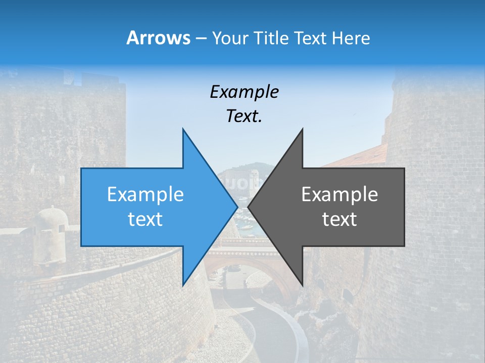 Panorama Fortress Destination PowerPoint Template