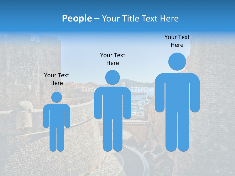 Panorama Fortress Destination PowerPoint Template