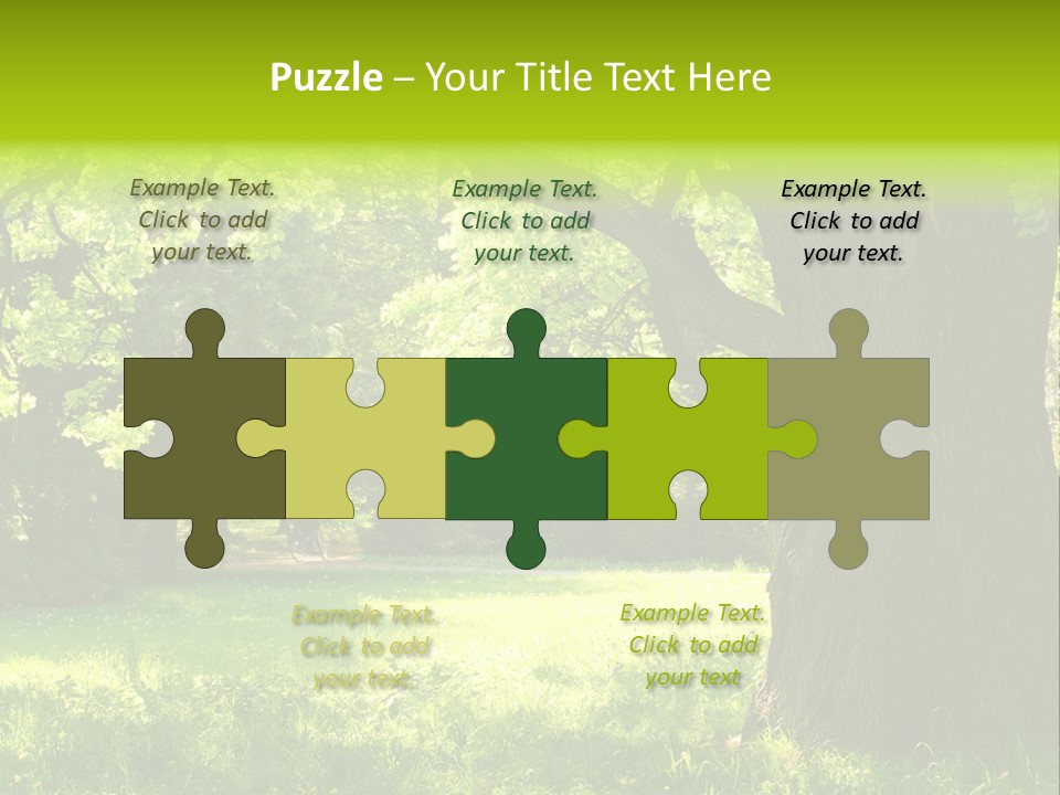 Summer Tree Bark PowerPoint Template