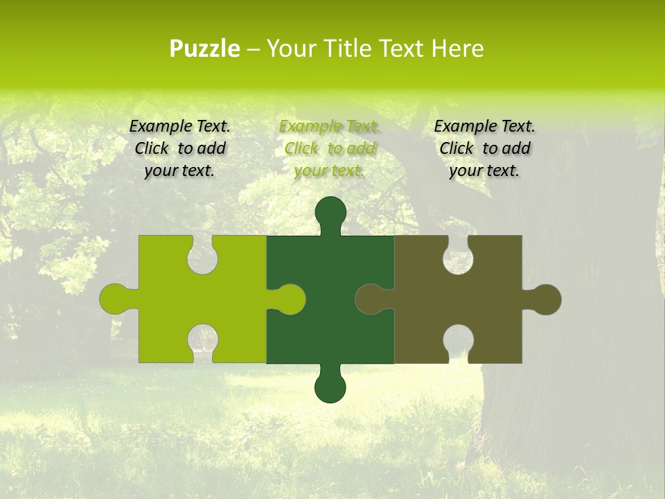 Summer Tree Bark PowerPoint Template