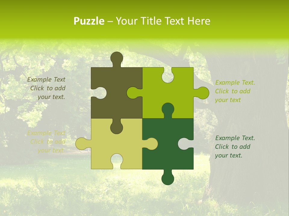 Summer Tree Bark PowerPoint Template