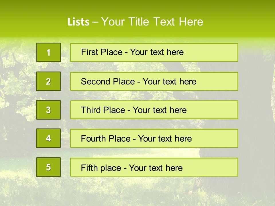 Summer Tree Bark PowerPoint Template