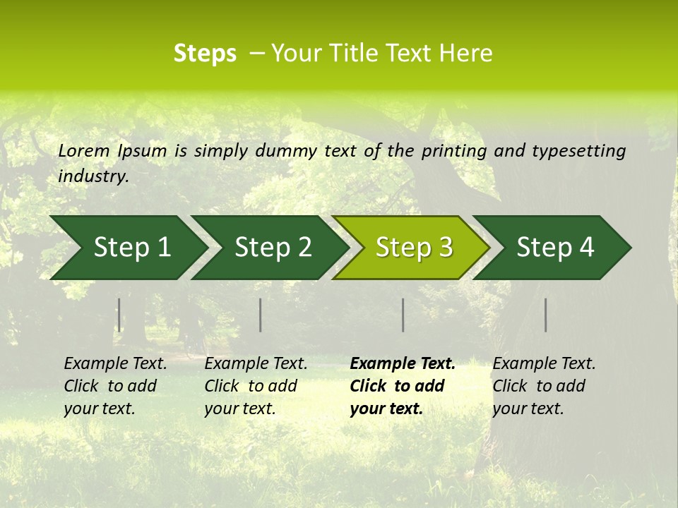 Summer Tree Bark PowerPoint Template
