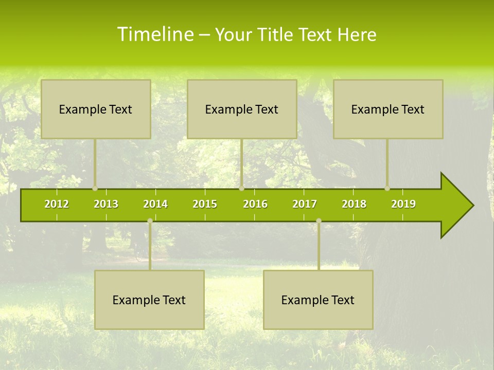 Summer Tree Bark PowerPoint Template
