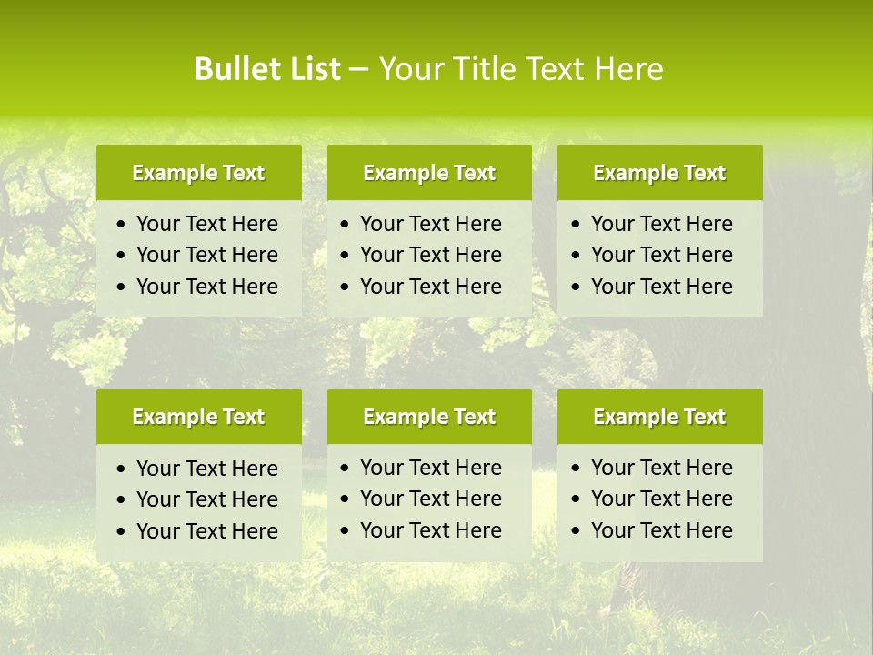 Summer Tree Bark PowerPoint Template