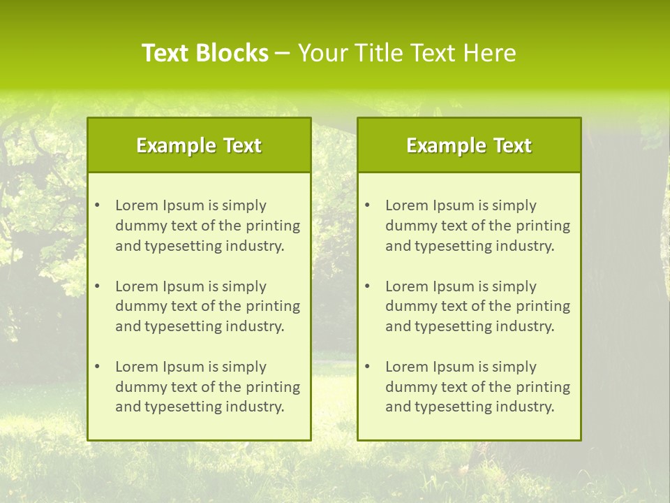 Summer Tree Bark PowerPoint Template