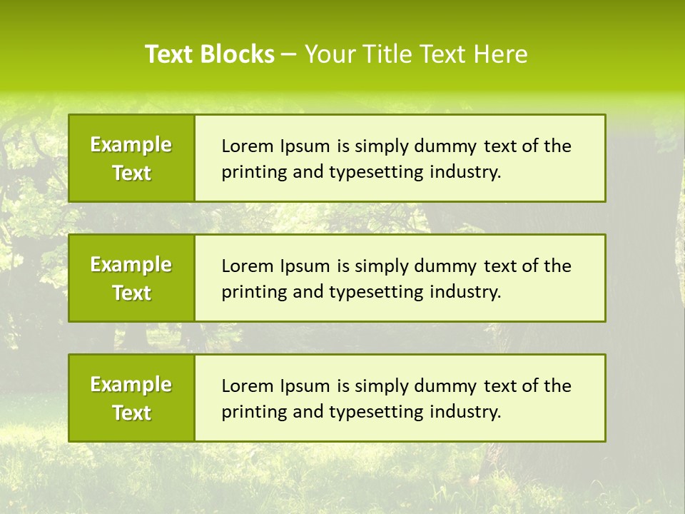 Summer Tree Bark PowerPoint Template
