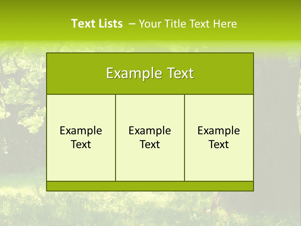 Summer Tree Bark PowerPoint Template