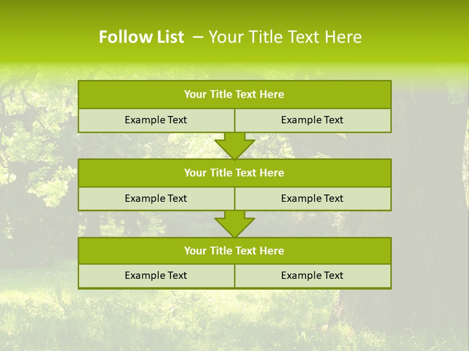 Summer Tree Bark PowerPoint Template