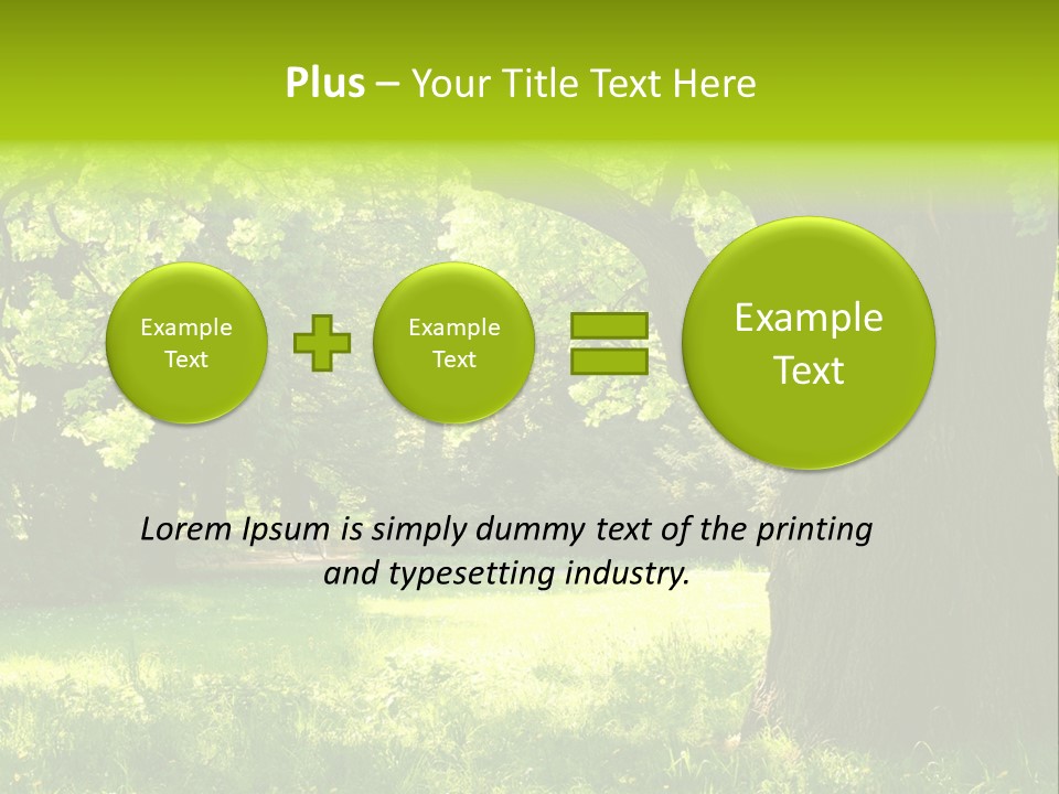 Summer Tree Bark PowerPoint Template