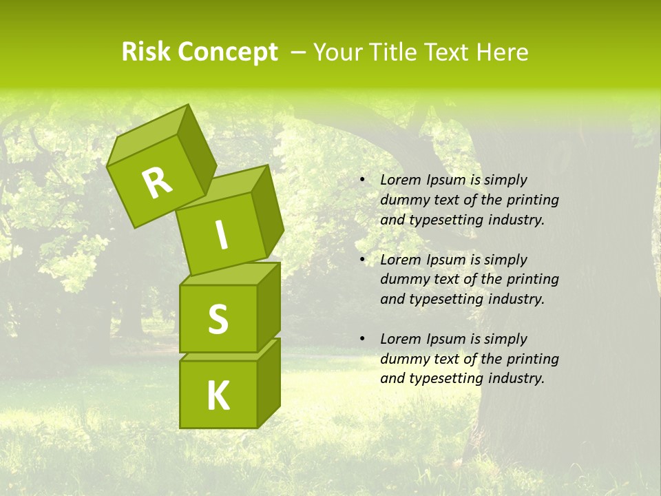 Summer Tree Bark PowerPoint Template