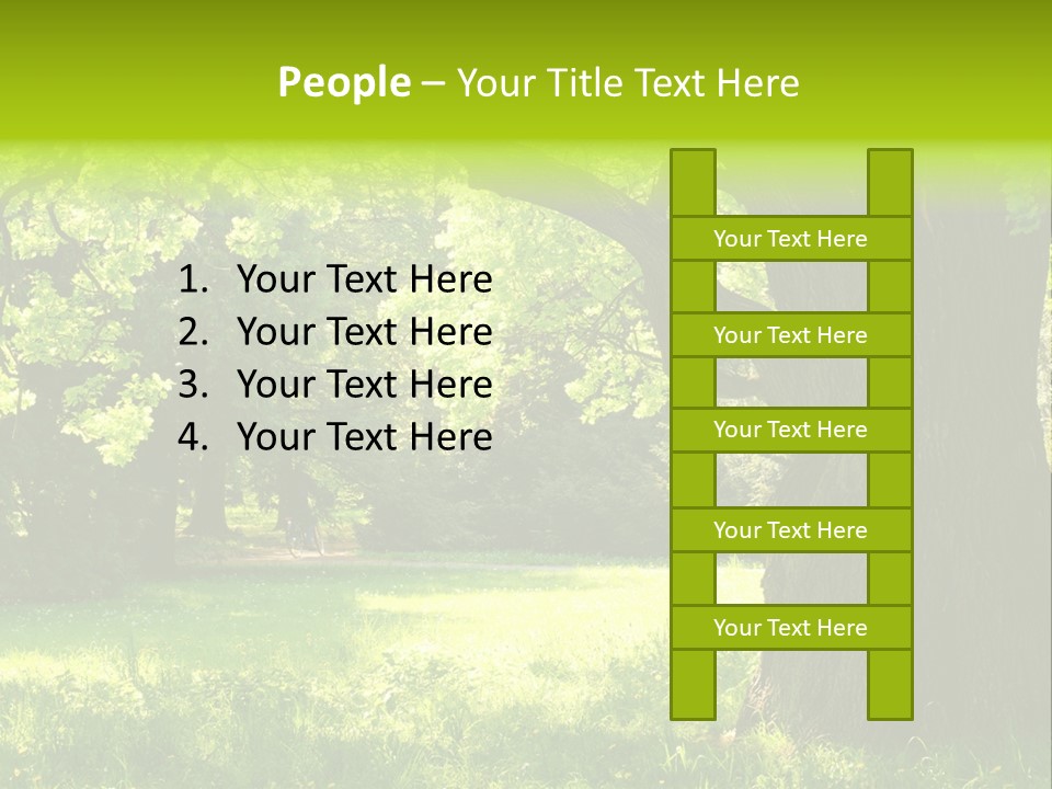 Summer Tree Bark PowerPoint Template