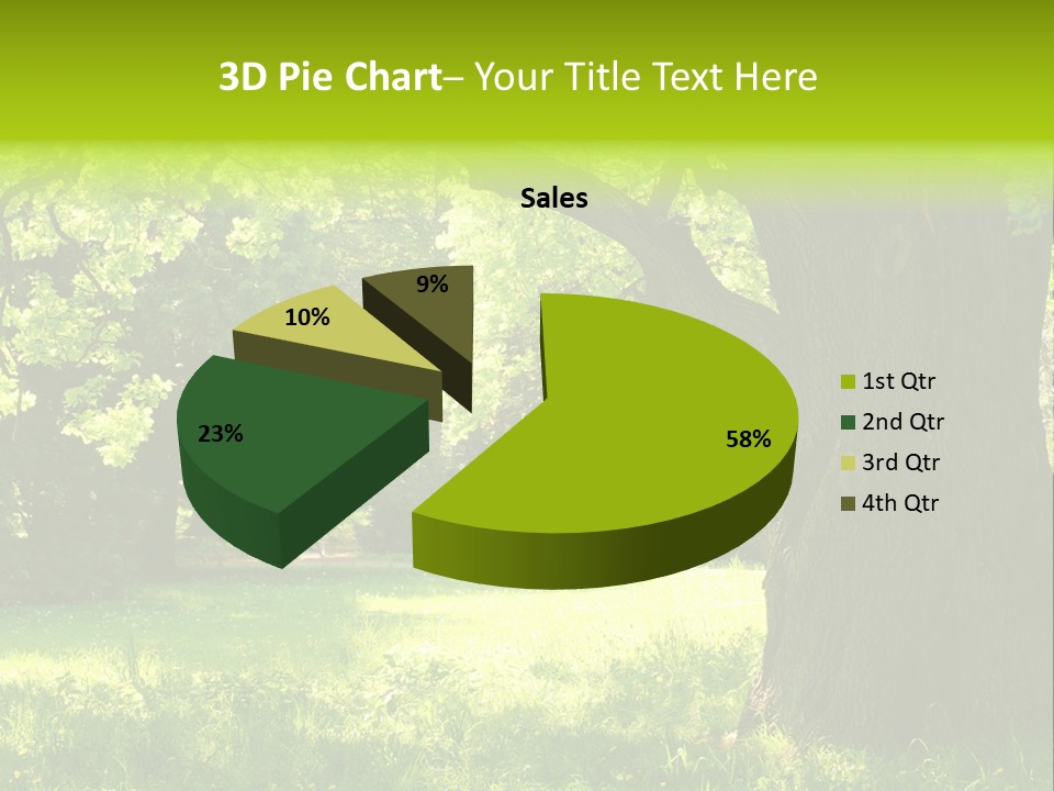 Summer Tree Bark PowerPoint Template