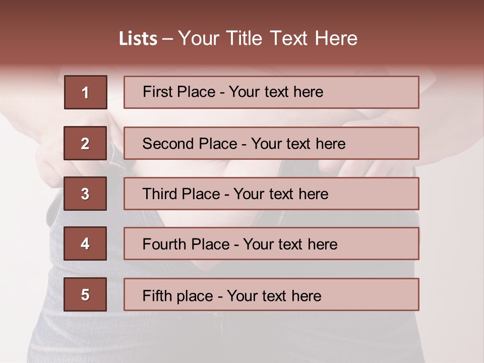 Waist Medicine Large PowerPoint Template