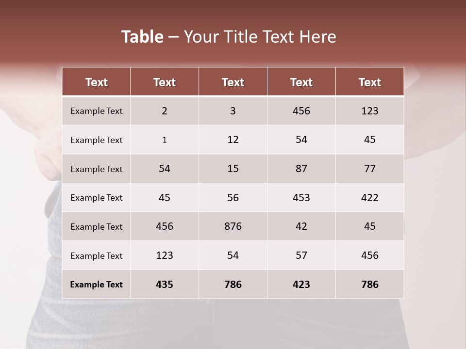 Waist Medicine Large PowerPoint Template