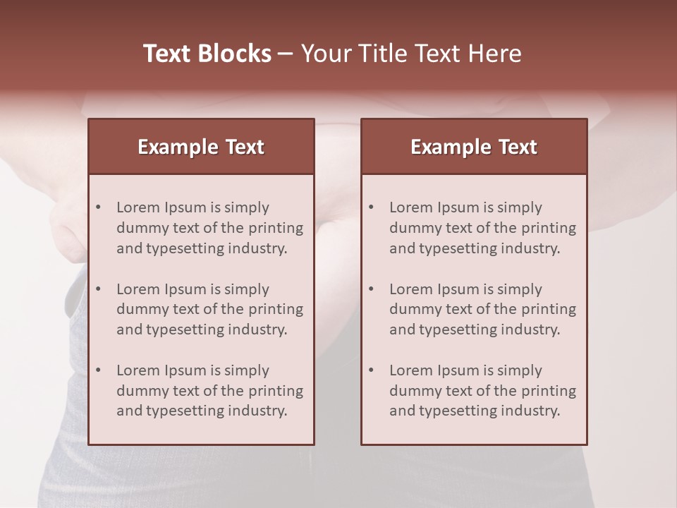 Waist Medicine Large PowerPoint Template
