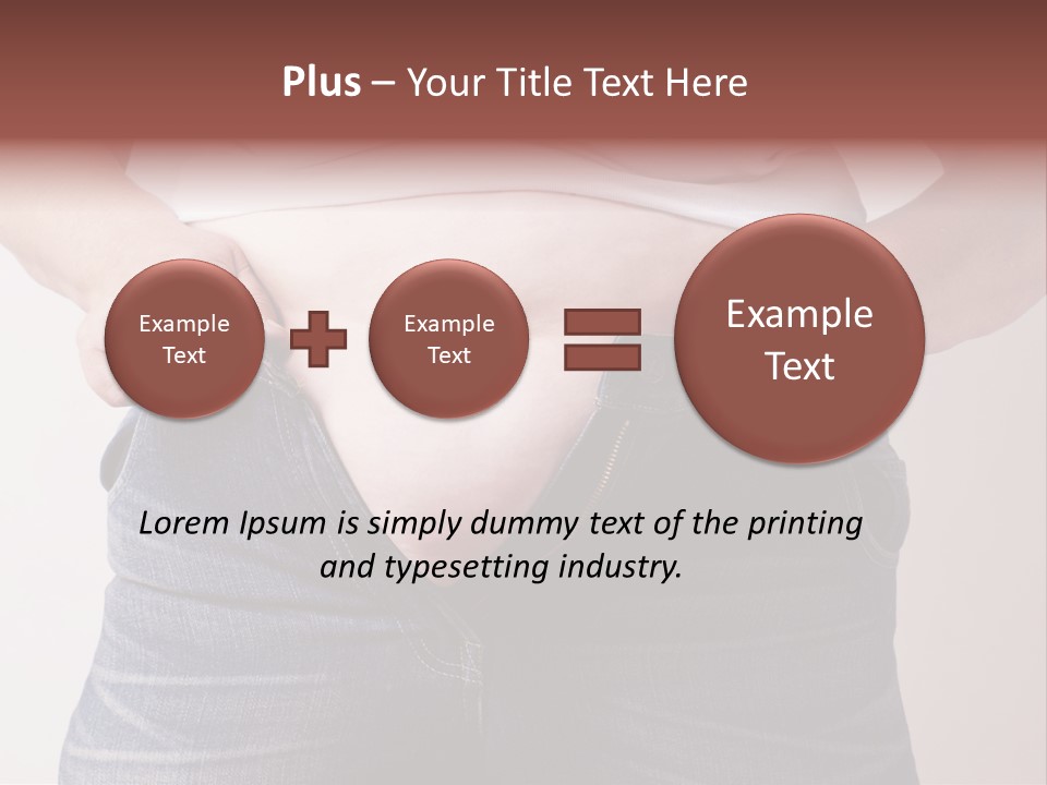 Waist Medicine Large PowerPoint Template