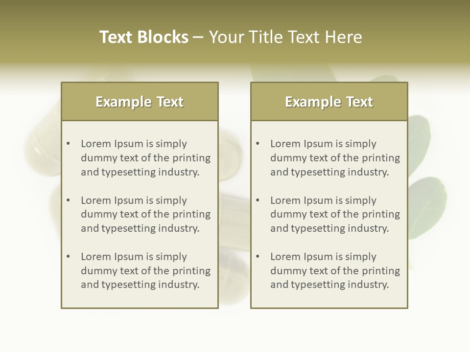 Herbal Tropical Fresh PowerPoint Template