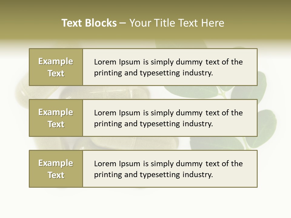 Herbal Tropical Fresh PowerPoint Template