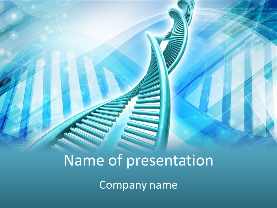 Genetically Research Scientific PowerPoint Template