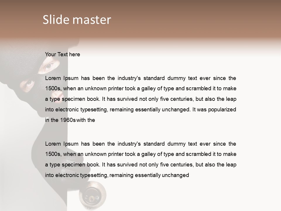 House Crime Housebreaker PowerPoint Template