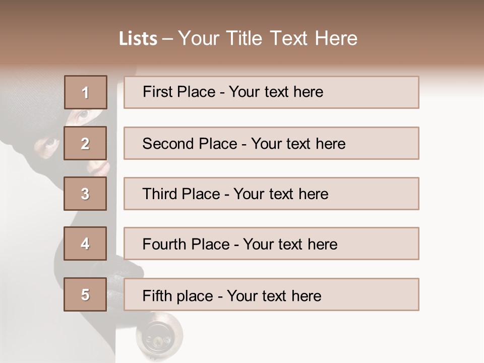 House Crime Housebreaker PowerPoint Template
