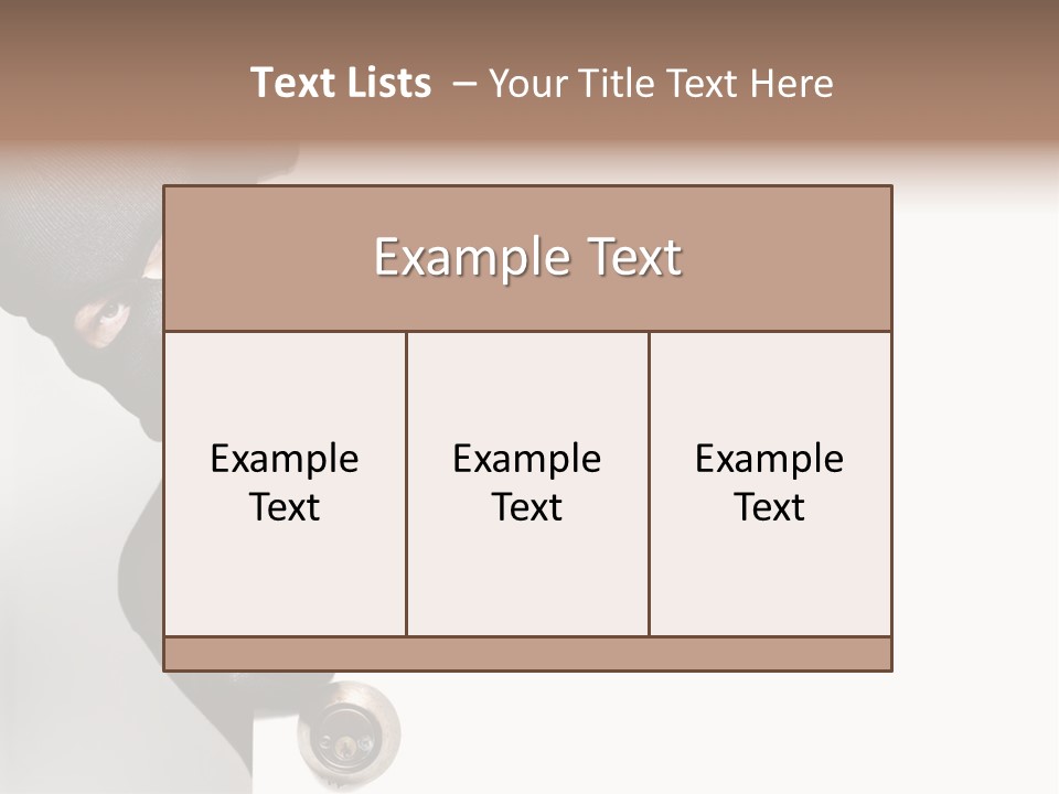 House Crime Housebreaker PowerPoint Template