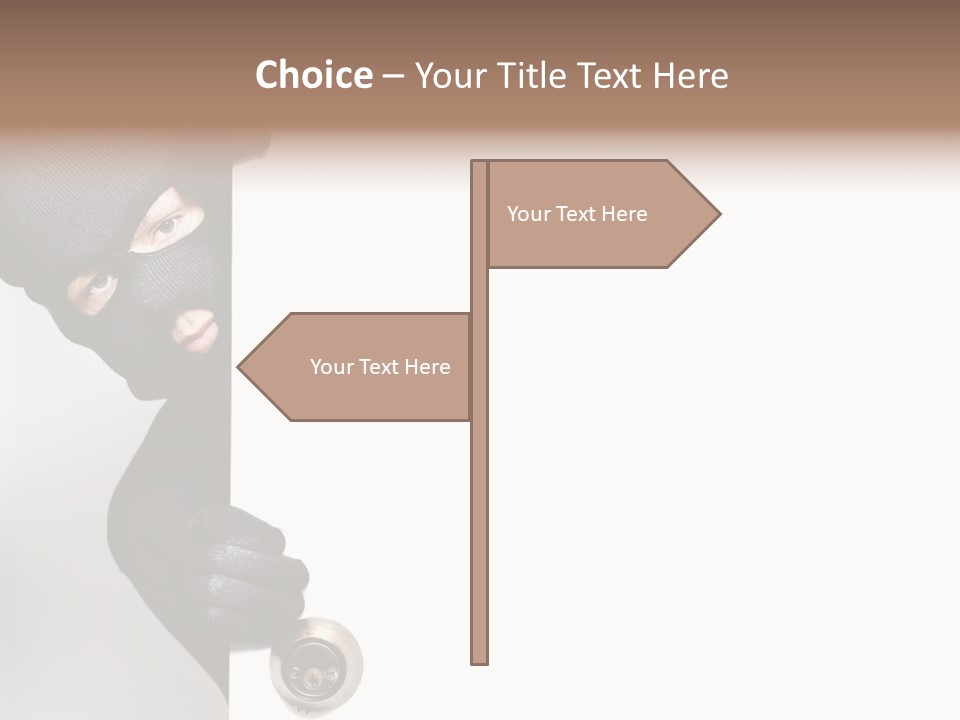 House Crime Housebreaker PowerPoint Template