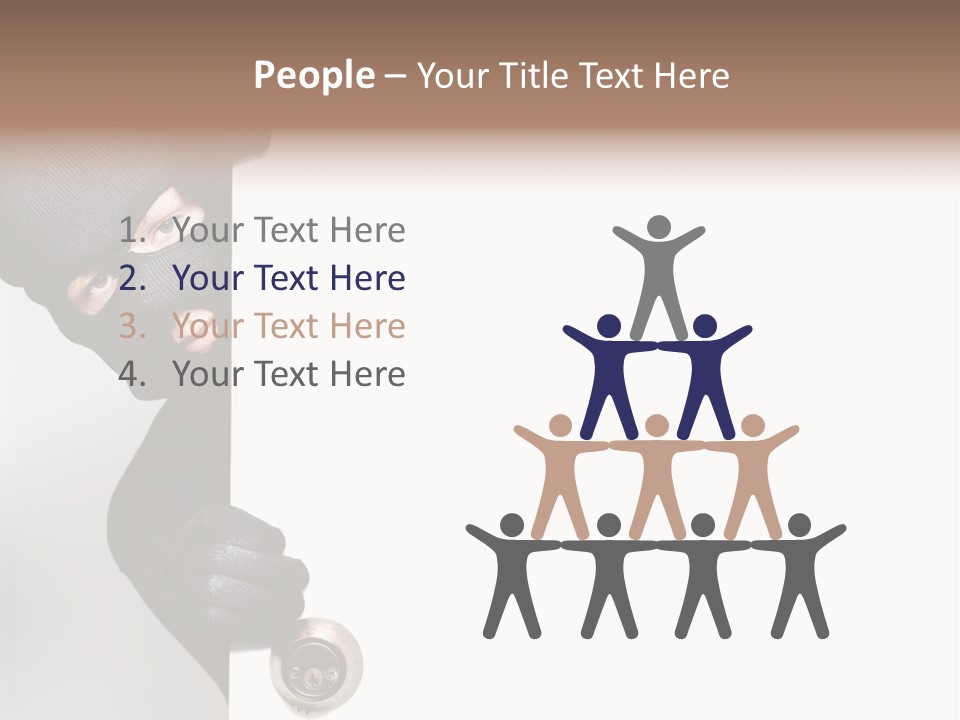 House Crime Housebreaker PowerPoint Template