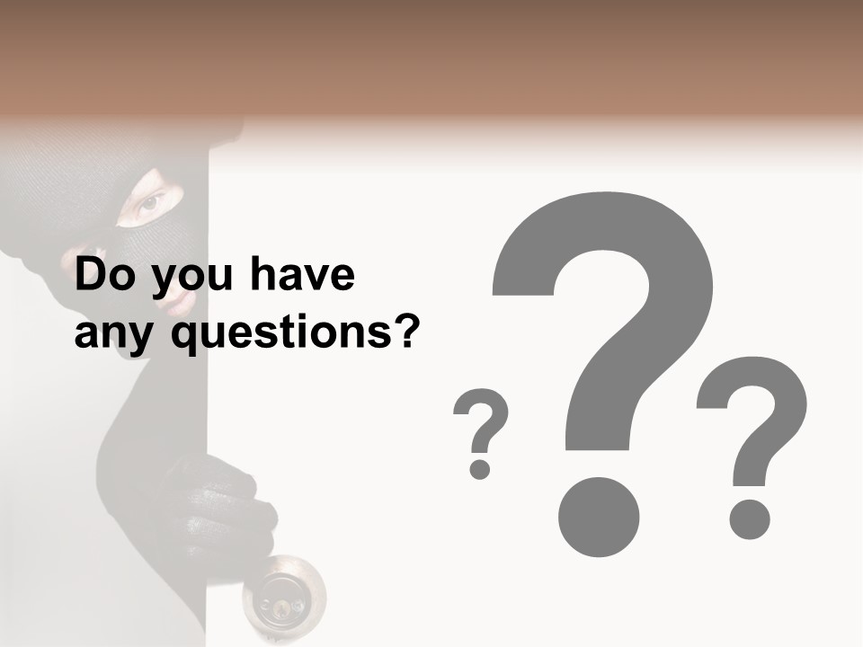 House Crime Housebreaker PowerPoint Template