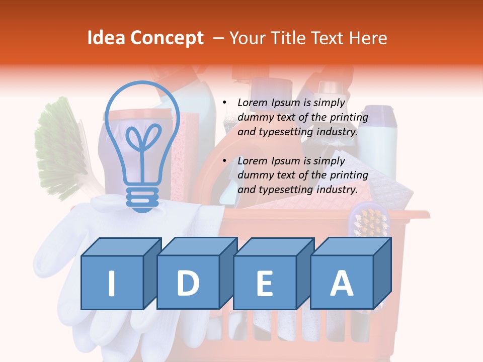 Atomizer Plastic Cleaner PowerPoint Template