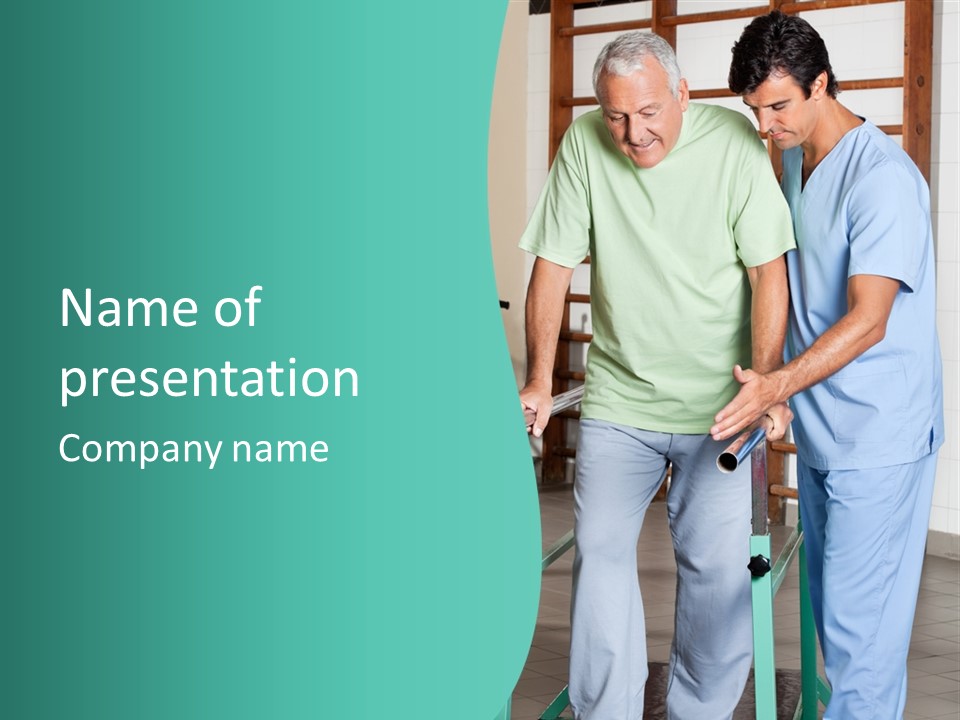 People Person Railing PowerPoint Template