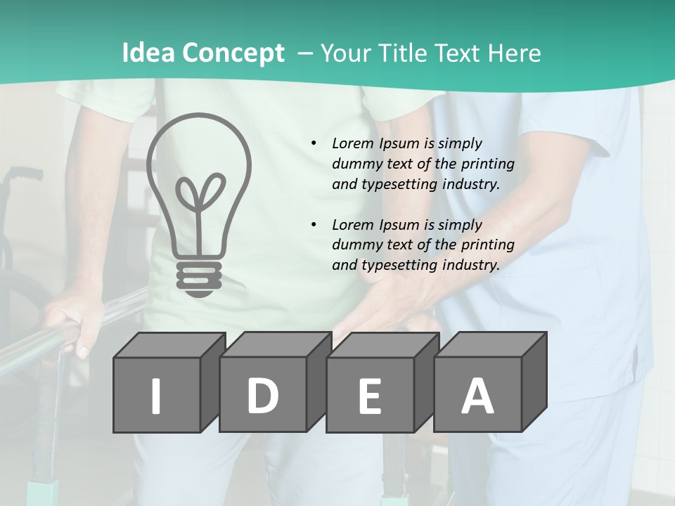 People Person Railing PowerPoint Template