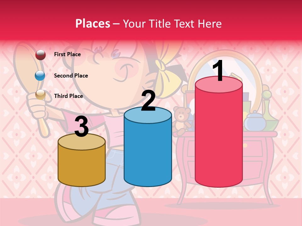 Makeup Teenager Room PowerPoint Template