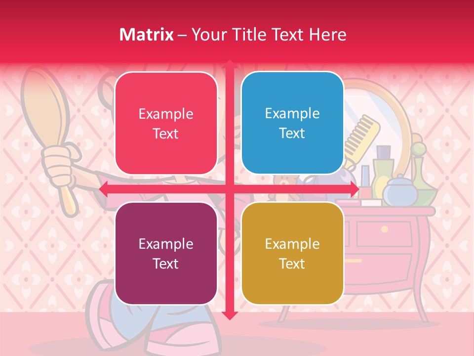 Makeup Teenager Room PowerPoint Template