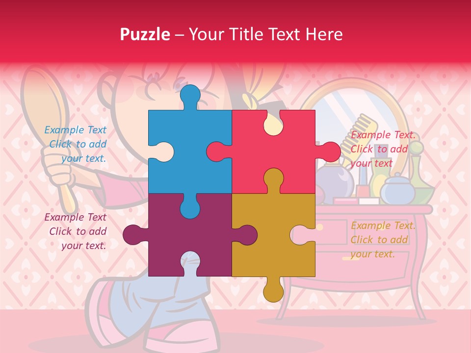 Makeup Teenager Room PowerPoint Template