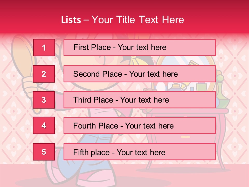 Makeup Teenager Room PowerPoint Template
