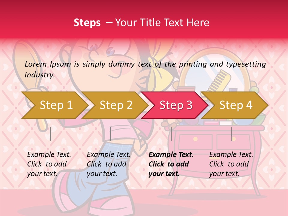 Makeup Teenager Room PowerPoint Template