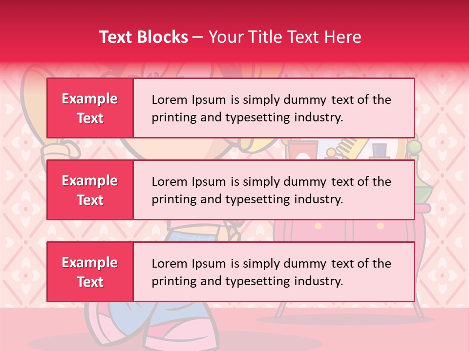 Makeup Teenager Room PowerPoint Template