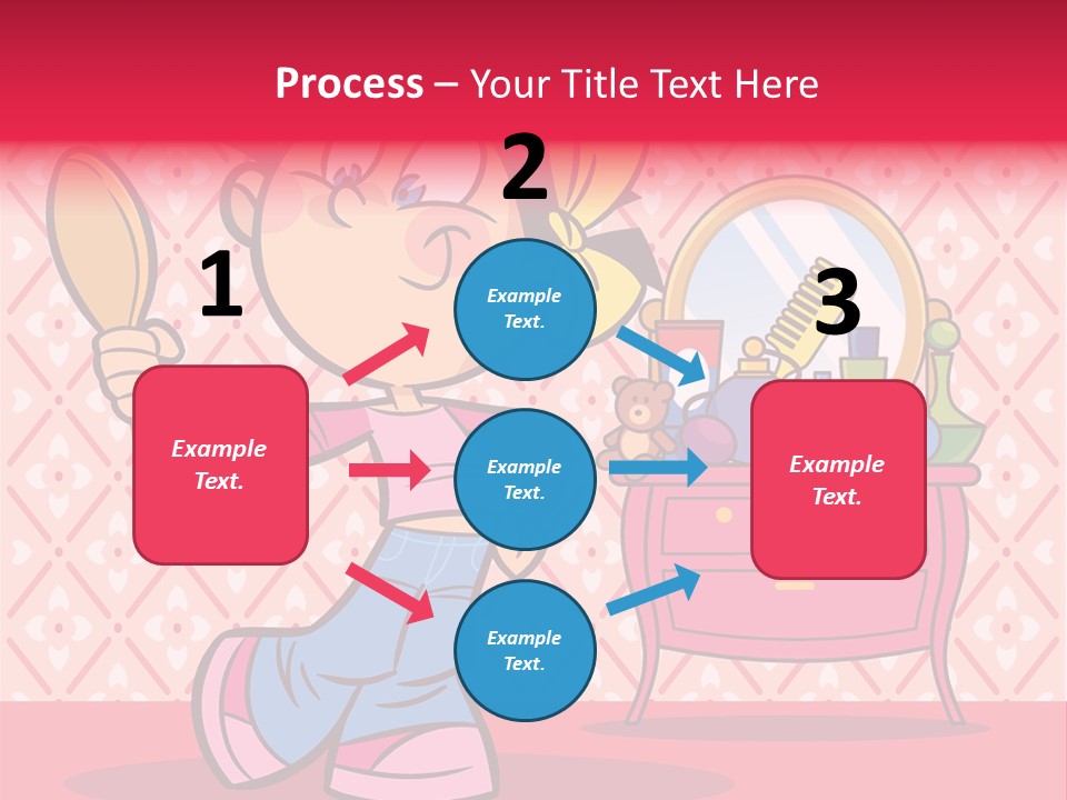 Makeup Teenager Room PowerPoint Template