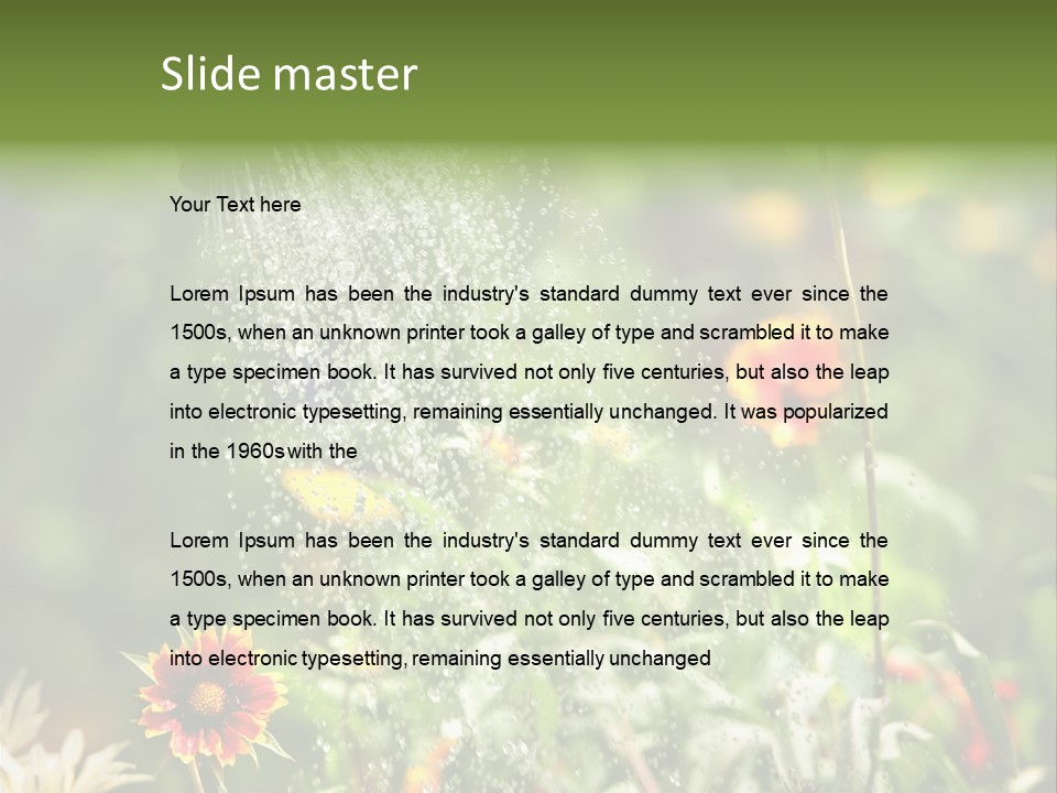 Outside Can Green PowerPoint Template