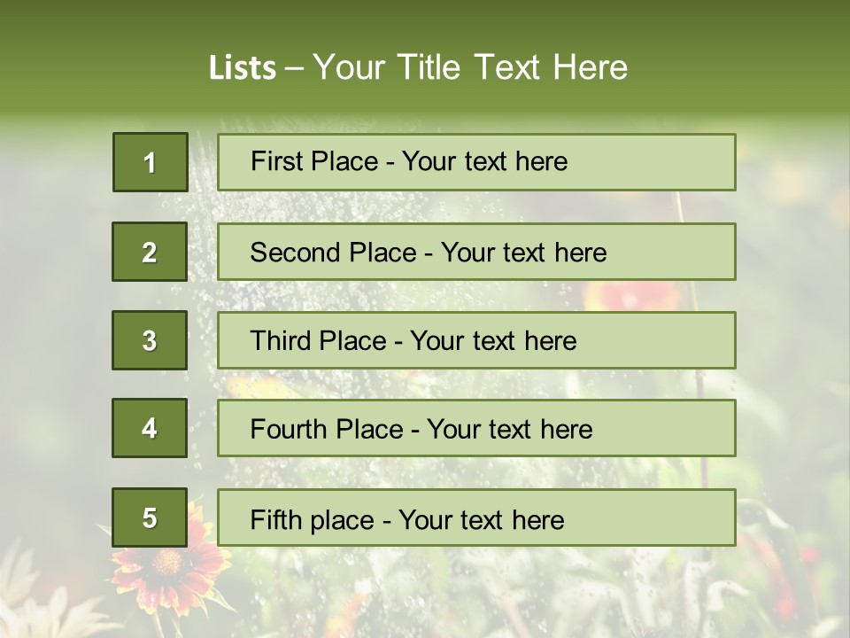Outside Can Green PowerPoint Template