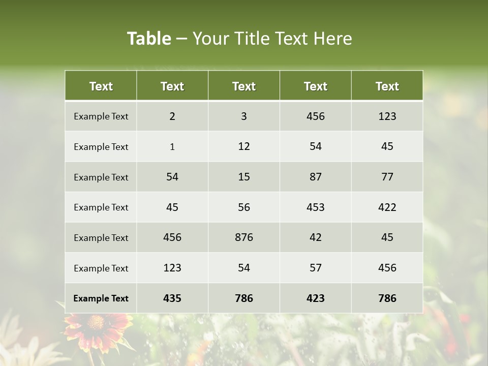 Outside Can Green PowerPoint Template