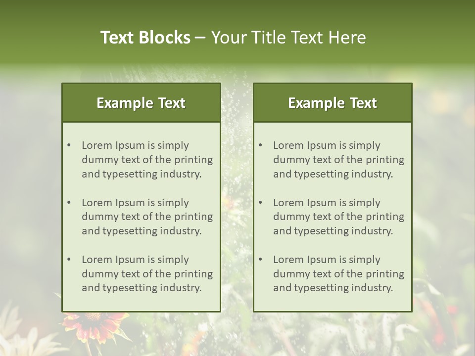 Outside Can Green PowerPoint Template