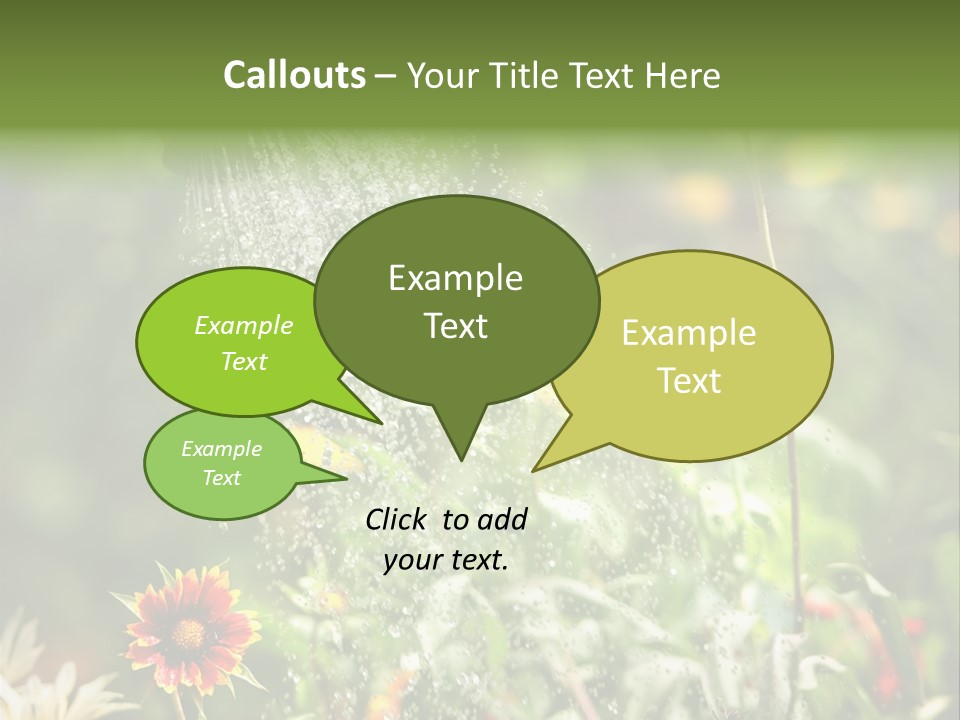 Outside Can Green PowerPoint Template